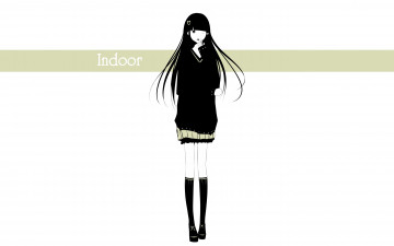 Картинка аниме unknown +другое+ гольфы свитер девочка