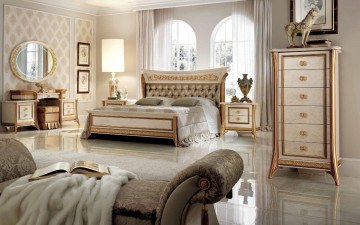 Картинка интерьер спальня мебель