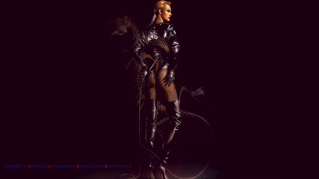 Обои картинки фото календари, фэнтези, девушка, женщина, сзади, calendar, 2019