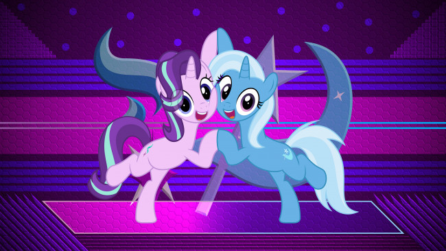 Обои картинки фото мультфильмы, my little pony, пони, фон