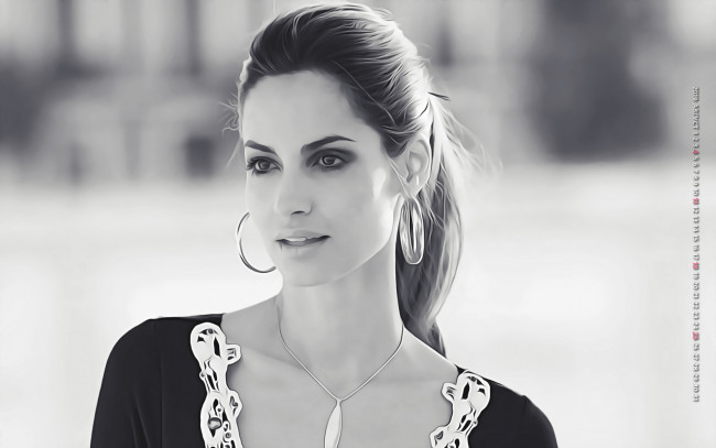 Обои картинки фото календари, компьютерный дизайн, 2019, calendar, женщина, девушка, украшение, серьги, кулон