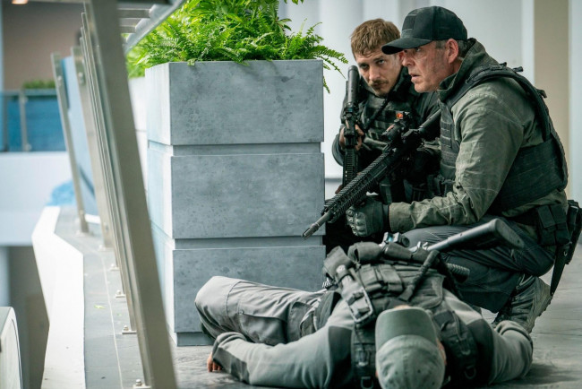 Обои картинки фото angel has fallen , 2019, кино фильмы, angel has fallen, кадры, из, фильма, боевик, danny, huston, падение, ангела