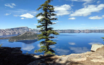 Картинка crater+lake oregon природа реки озера crater lake
