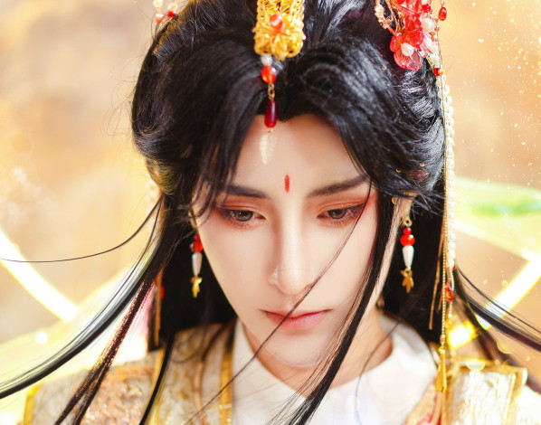 Обои картинки фото мужчины, - креатив,  косплей, косплей, се, лянь, благословение, небожителей