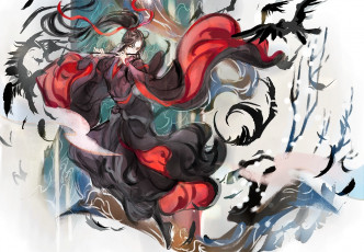 Картинка аниме mo+dao+zu+shi вэй усянь флейта