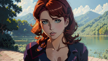 Картинка аниме пейзажи +природа нейросети графика нейроарт ai art нейронные сети рисунки нейро искусство