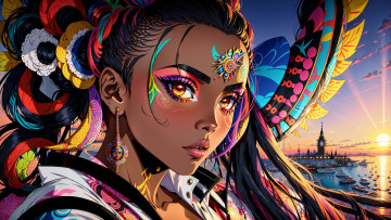 Картинка аниме unknown +другое+ нейросети графика нейроарт ai art нейронные сети рисунки нейро искусство