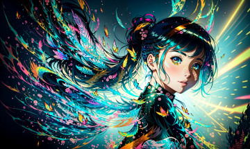 Картинка аниме магия +колдовство +halloween нейросети графика нейроарт ai art нейронные сети рисунки нейро искусство