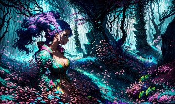 Картинка аниме магия +колдовство +halloween нейросети графика нейроарт ai art нейронные сети рисунки нейро искусство