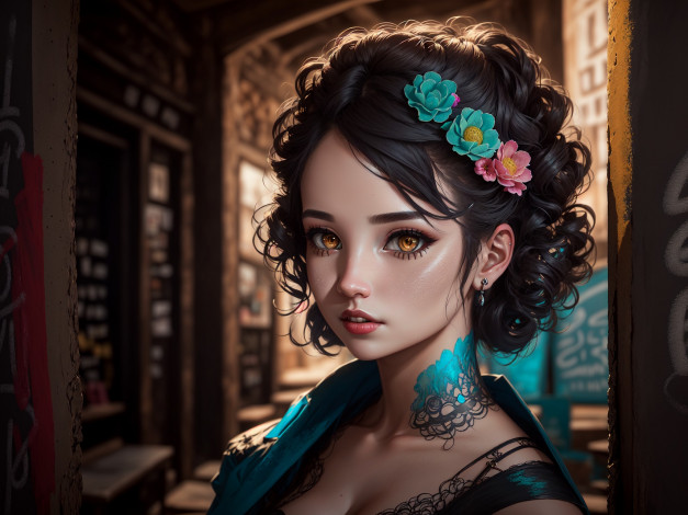 Обои картинки фото аниме, город,  улицы,  интерьер,  здания, нейросети, графика, нейроарт, ai, art, нейронные, сети, рисунки, нейро, искусство