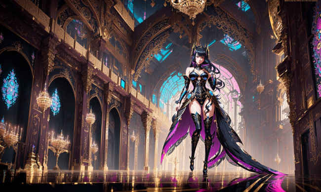 Обои картинки фото аниме, город,  улицы,  интерьер,  здания, нейросети, графика, нейроарт, ai, art, нейронные, сети, рисунки, нейро, искусство