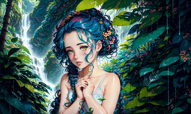 Обои картинки фото аниме, пейзажи,  природа, нейросети, графика, нейроарт, ai, art, нейронные, сети, рисунки, нейро, искусство