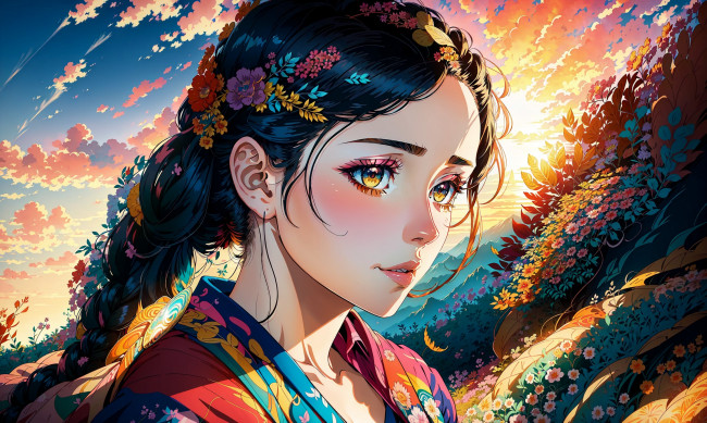 Обои картинки фото аниме, unknown,  другое , нейросети, графика, нейроарт, ai, art, нейронные, сети, рисунки, нейро, искусство