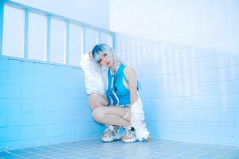 обоя косплей модель, девушки, - креатив,  косплей, девушка, женщина, разноцветная, сексуальная, модель, звезда, позирует, разная, обувь, верхняя, стильная, одежда, нижнее, эротическое, бельё, трусы, лифчик, аксессуары, макияж, колготки, чулки, и, множество, элементов, на, фотографии