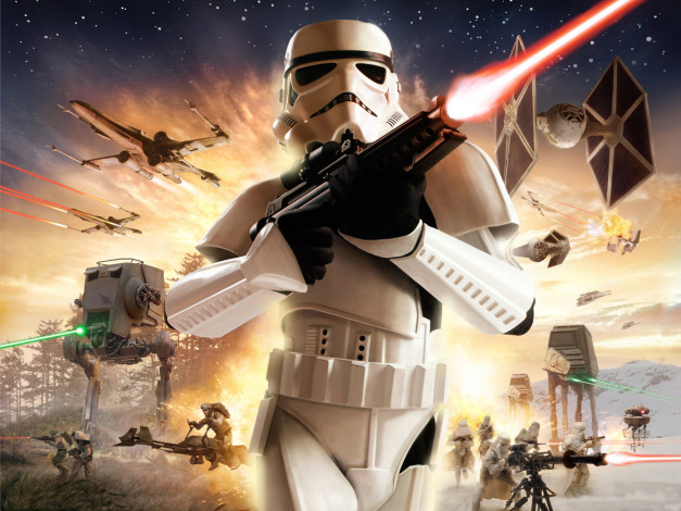 Обои картинки фото star, wars, battlefront, видео, игры