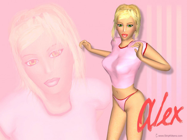 Обои картинки фото strip, kittens, видео, игры