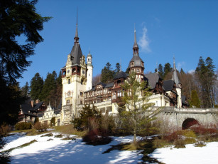 Картинка города замок пелеш румыния