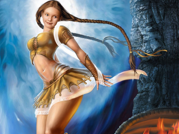 Обои картинки фото фэнтези, девушки