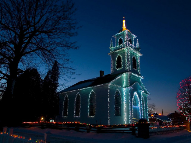 Обои картинки фото праздничные, новогодние, пейзажи