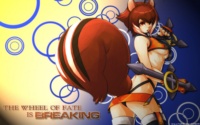 Обои картинки фото аниме, weapon, blood, technology