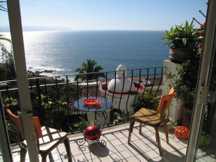 Картинка интерьер веранды террасы балконы мексика puerto vallarta океан вид балкон