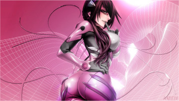 Картинка аниме evangelion графика девушка