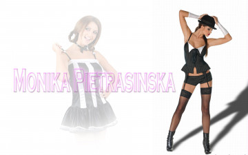 Картинка Monika+Pietrasinska девушки чулки шляпа жилет