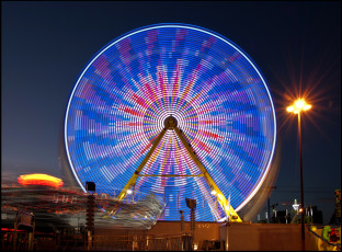 Картинка разное карусели качели аттракционы колесо обозрения