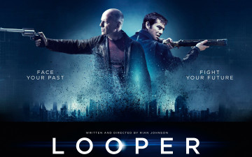 обоя looper, кино, фильмы, джозеф, гордон-левитт, joseph, gordon-levitt, петля, времени, bruce, willis, брюс, уиллис