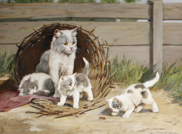 Обои картинки фото рисованные, gabrielle, rainer, istvanffy