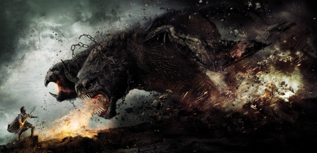 Обои картинки фото wrath, of, the, titans, кино, фильмы, бог, гнев, титанов, битва, монстр, химера