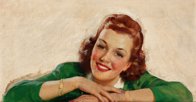 Обои картинки фото рисованные, люди, улыбка