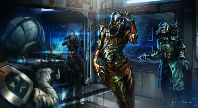 Обои картинки фото фэнтези, роботы, киборги, механизмы, солдаты