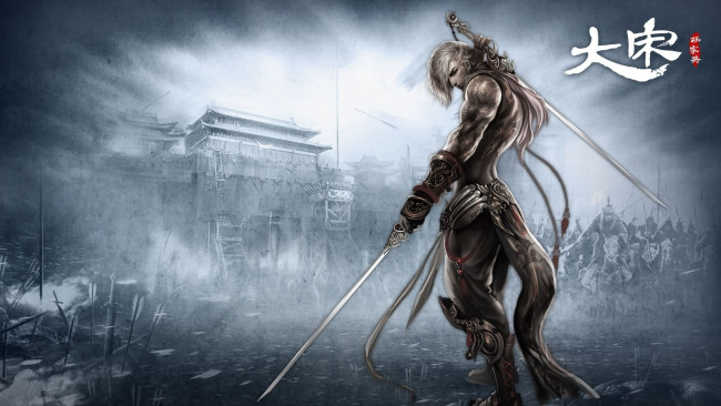 Обои картинки фото видео игры, ~~~другое~~~, китай, игра, datang, парень, оружие