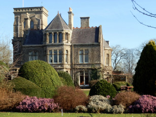 Картинка города -+здания +дома великобритания corsham дом сад кусты деревья дизайн