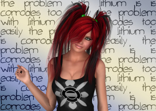 Картинка 3д+графика люди+ people девушка взгляд фон