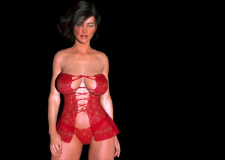 Картинка 3д+графика люди+ people фон взгляд девушка