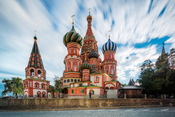 Картинка saint+basil`s+cathedral города москва+ россия собор площадь