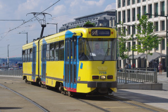 Картинка техника трамваи трамвай рельсы транспорт