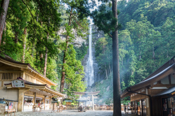 Картинка города -+пейзажи деревня водопад дома пейзаж