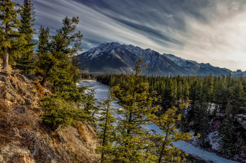 Картинка природа реки озера река лес горы