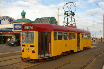 Картинка техника трамваи трамвай рельсы транспорт