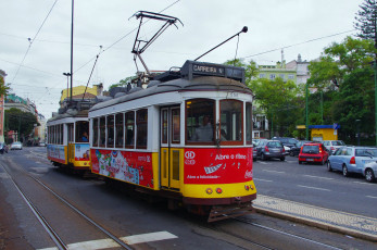 Картинка техника трамваи трамвай рельсы транспорт