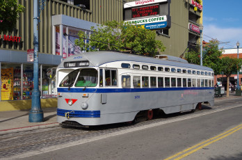 Картинка техника трамваи трамвай рельсы транспорт