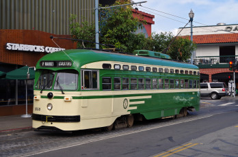 Картинка техника трамваи трамвай рельсы транспорт