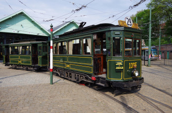 Картинка техника трамваи трамвай рельсы транспорт