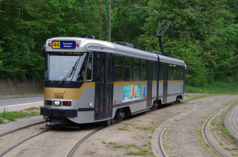 Картинка техника трамваи трамвай рельсы транспорт