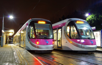 Картинка техника трамваи трамвай рельсы транспорт