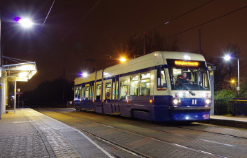 Картинка техника трамваи трамвай рельсы транспорт