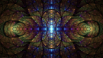 Картинка 3д+графика фракталы+ fractal узор фон цвета